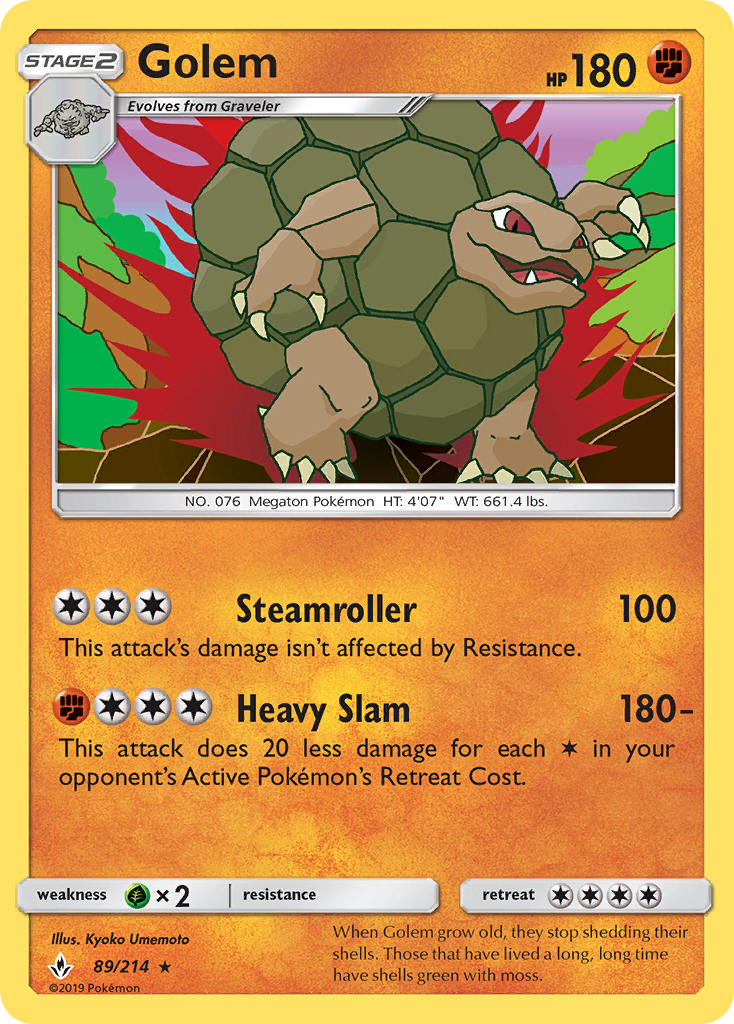 Golem 089/234 Rare Holo
