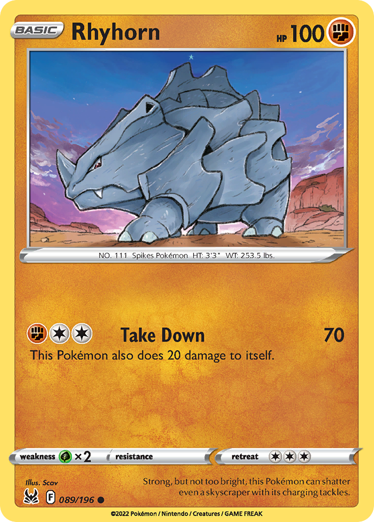 Rhyhorn 089/217 Common