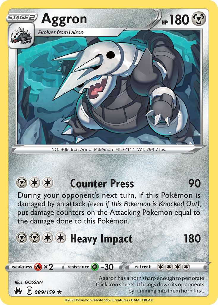 Aggron 089/160 Rare Holo