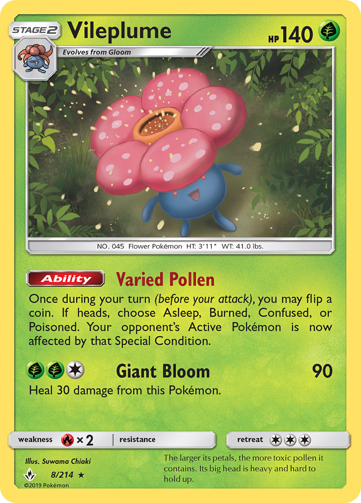 Vileplume 008/234 Rare Holo