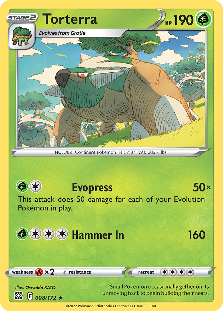 Torterra 008/186 Rare Holo