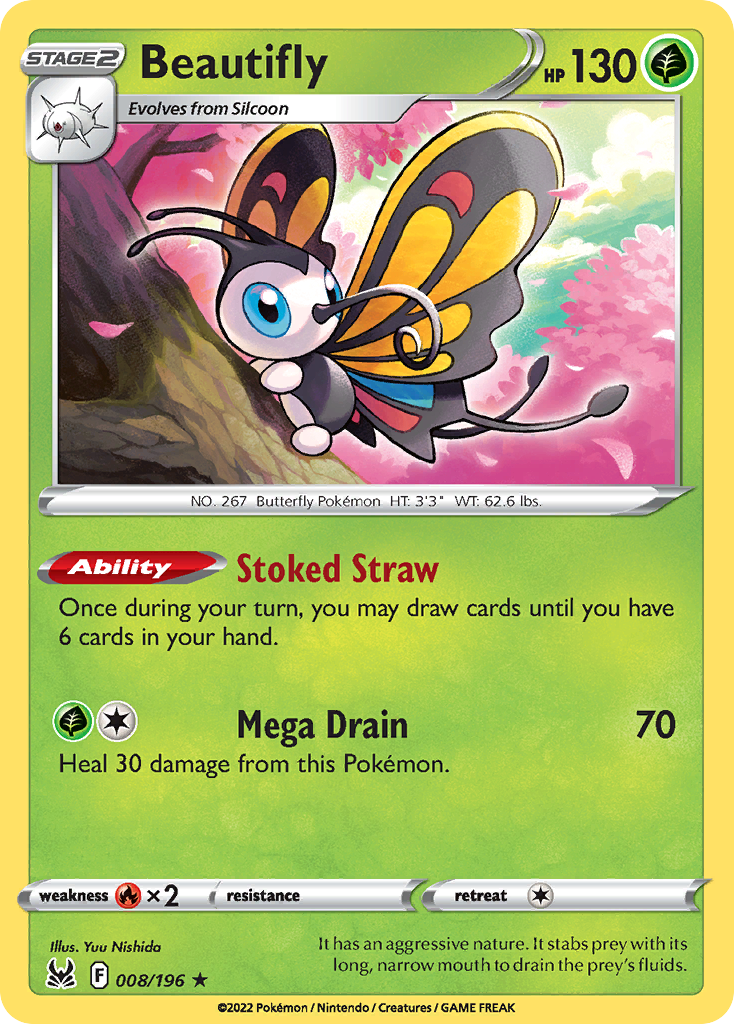 Beautifly 008/217 Rare Holo