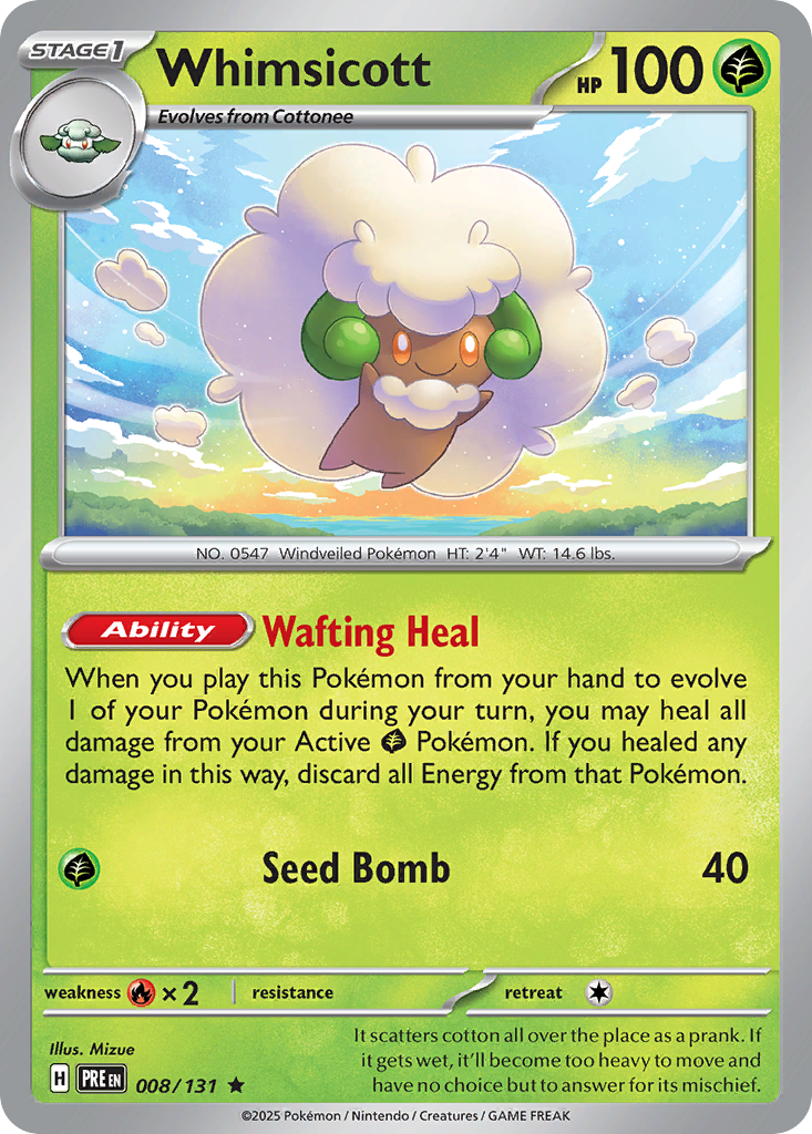 Whimsicott 008/180 Rare