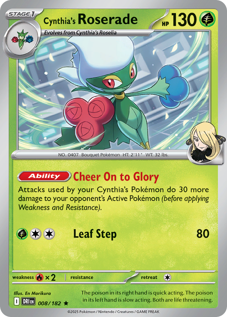 Cynthia's Roserade 008/244 Rare