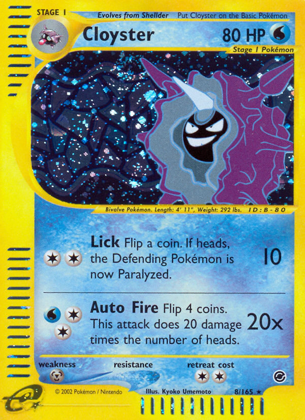 Cloyster 008/165 Rare Holo