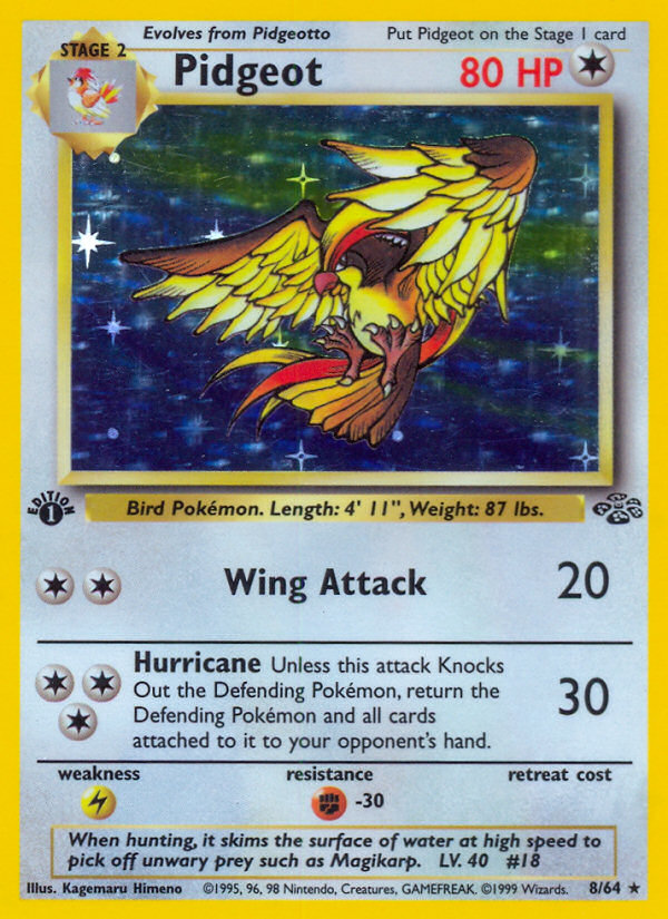 Pidgeot 008/64 Rare Holo