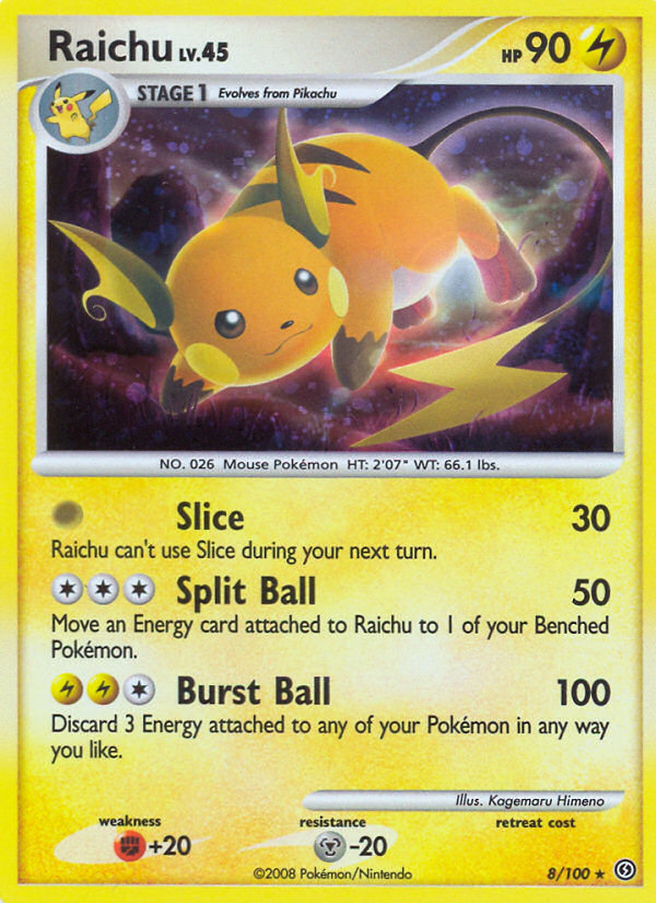 Raichu 008/106 Rare Holo