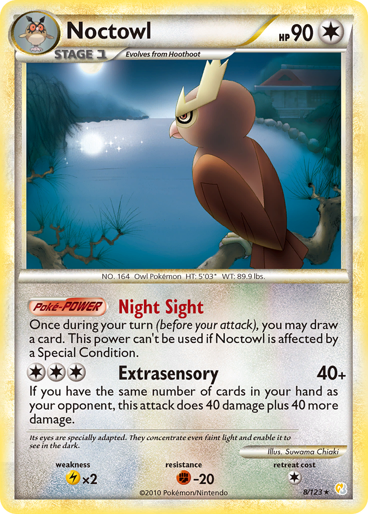 Noctowl 008/124 Rare Holo