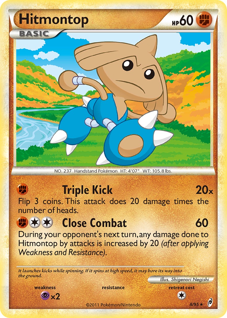 Hitmontop 008/106 Rare Holo