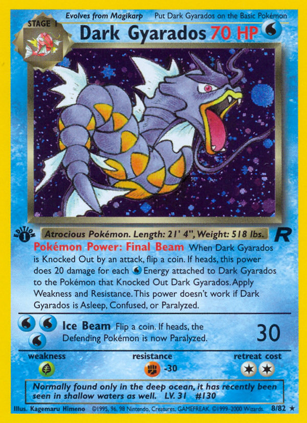 Dark Gyarados 008/83 Rare Holo