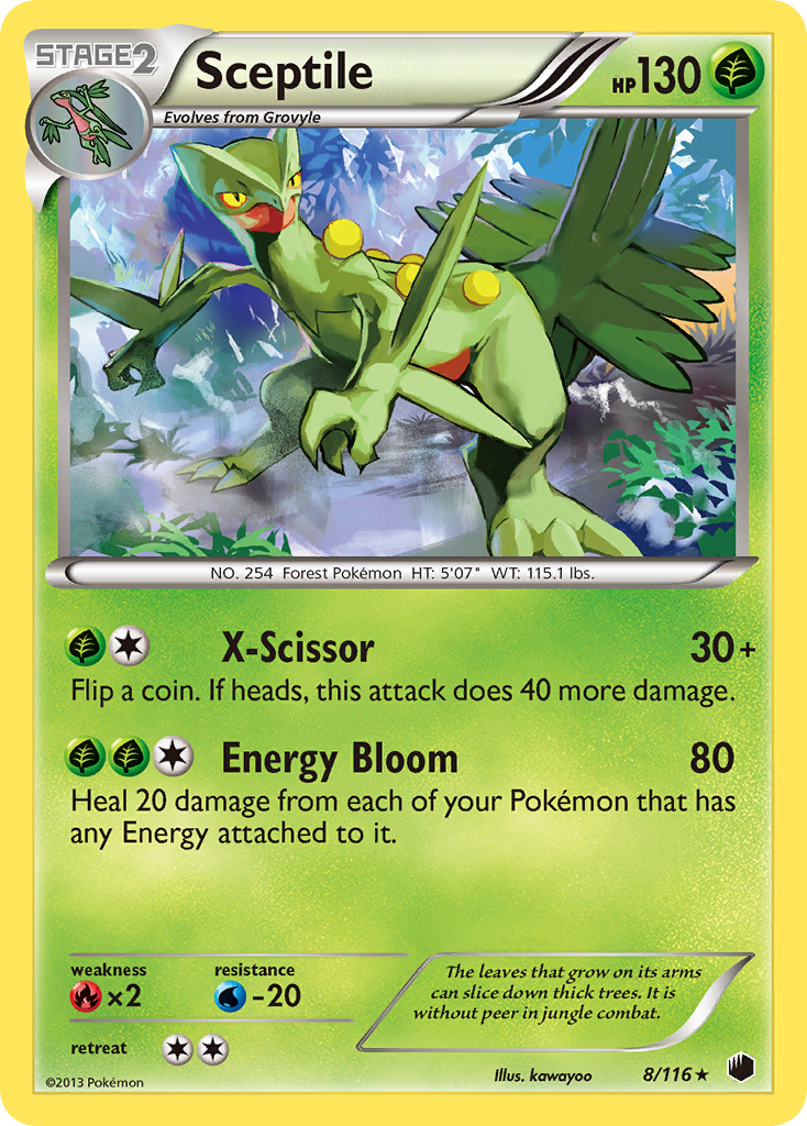 Sceptile 008/122 Rare Holo