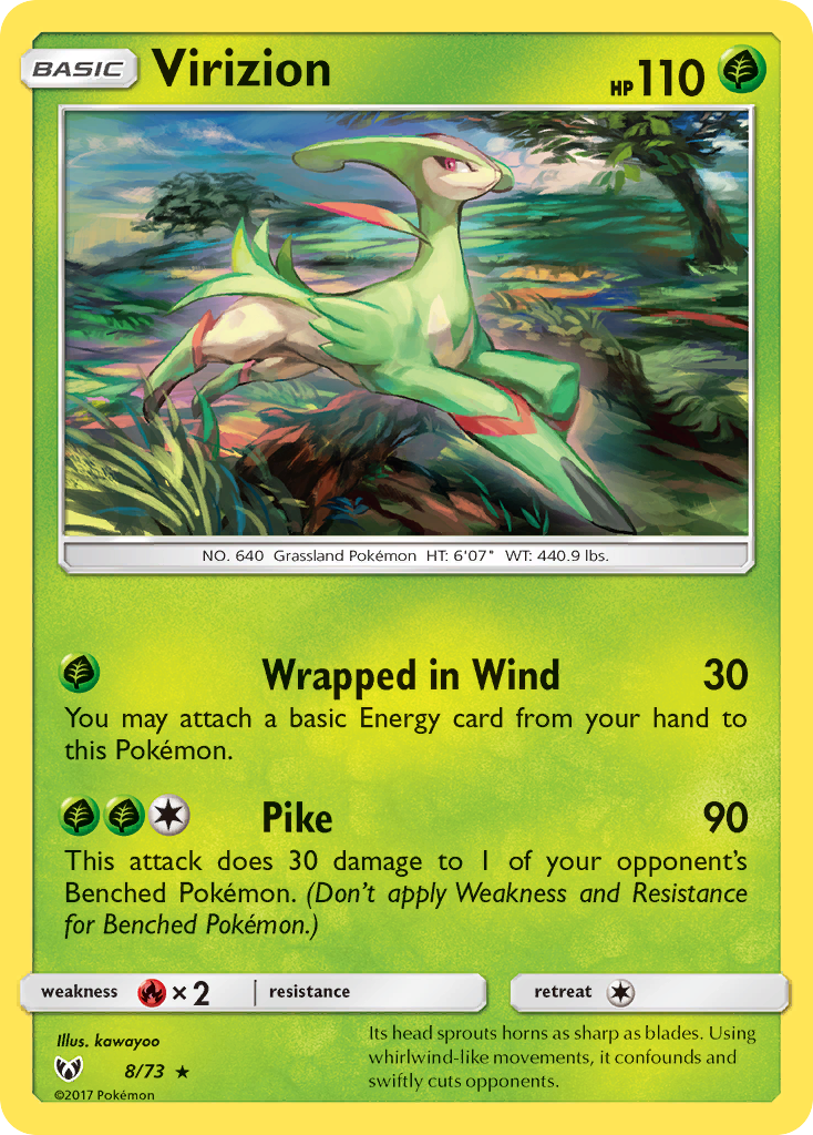 Virizion 008/81 Rare Holo