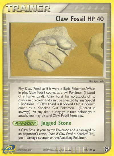 Claw Fossil 090/100 Common