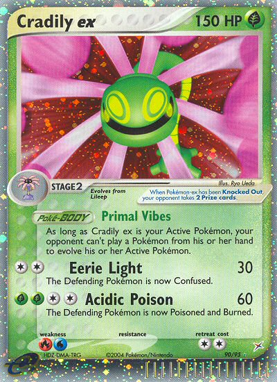 Cradily ex 090/97 Rare Holo EX