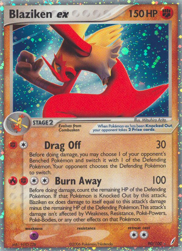 Blaziken ex 090/100 Rare Holo EX