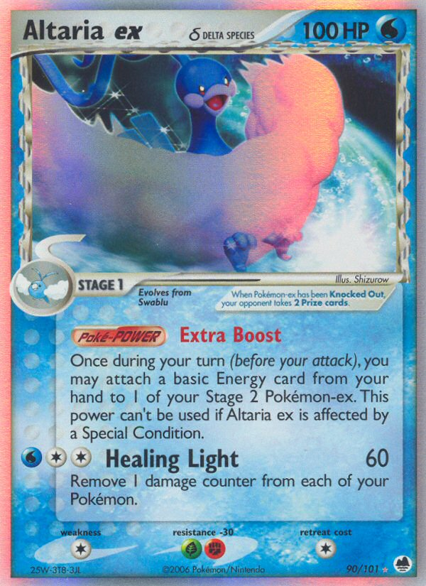 Altaria ex δ 090/101 Rare Holo EX