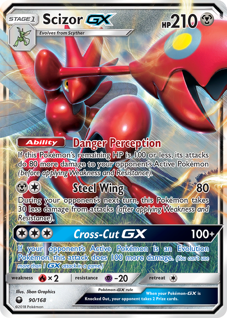 Scizor-GX 090/187 Rare Holo GX