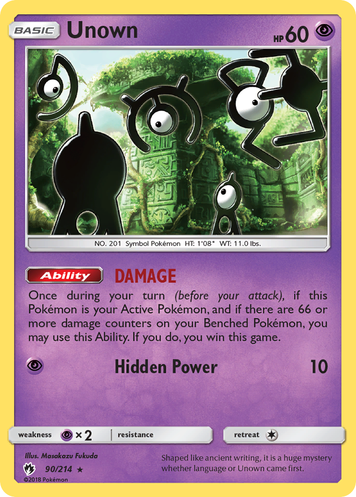 Unown 090/240 Rare