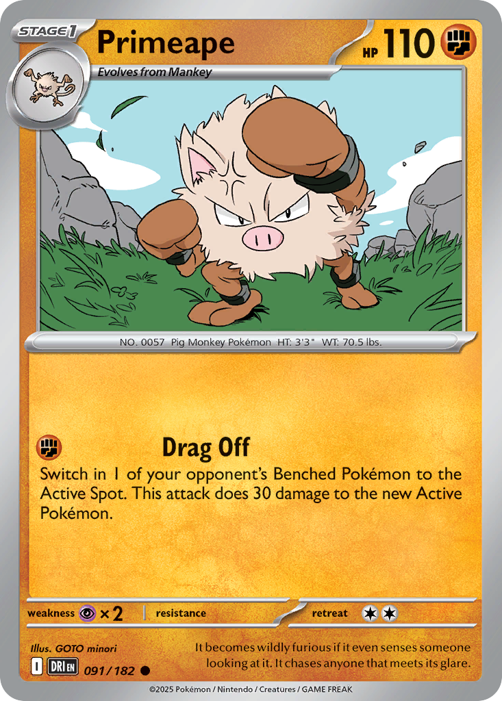 Primeape 091/244 Common