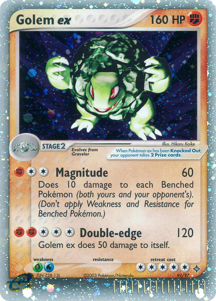 Golem ex 091/100 Rare Holo EX