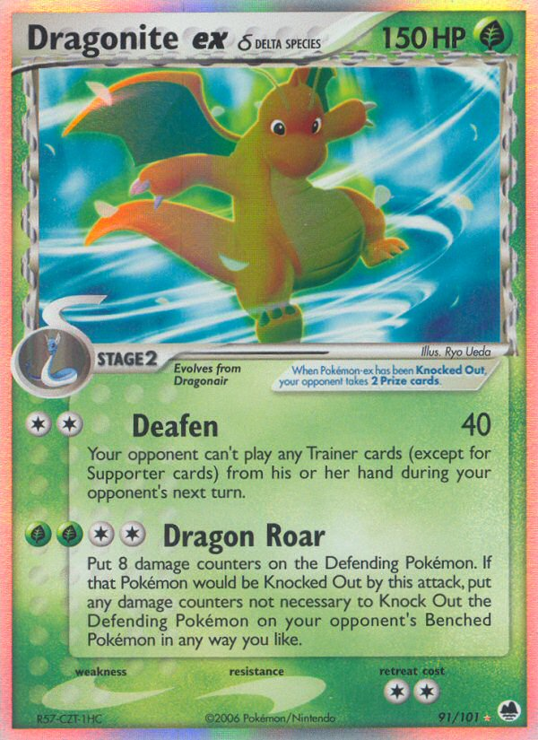 Dragonite ex δ 091/101 Rare Holo EX