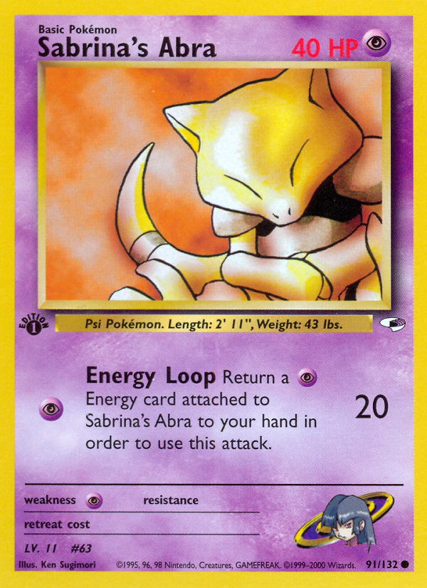Sabrina's Abra 091/132 Common