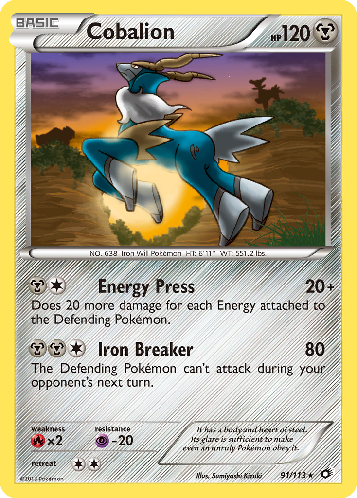 Cobalion 091/140 Rare Holo