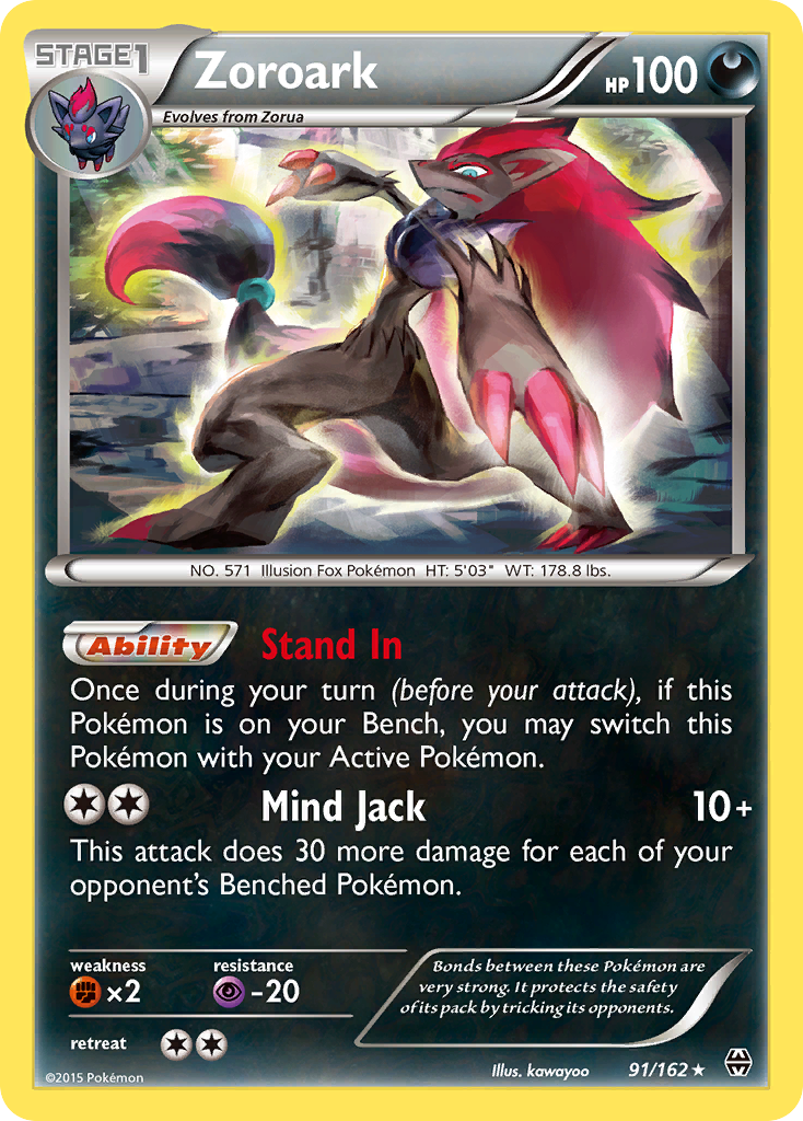 Zoroark 091/165 Rare Holo