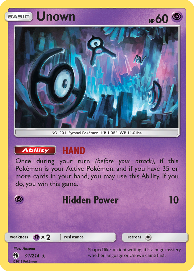 Unown 091/240 Rare