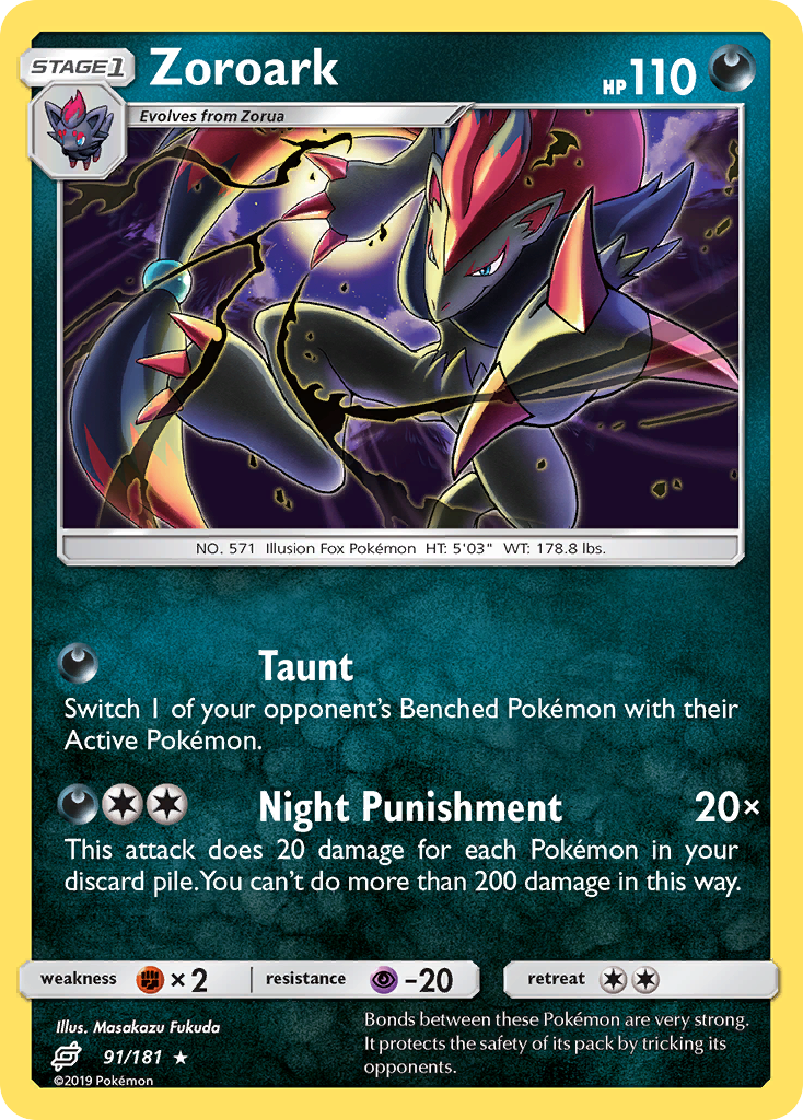 Zoroark 091/198 Rare Holo