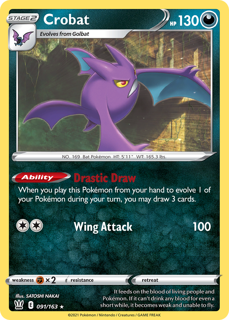 Crobat 091/183 Rare Holo