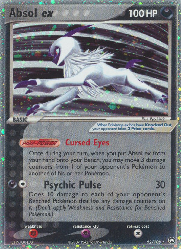 Absol ex 092/108 Rare Holo EX