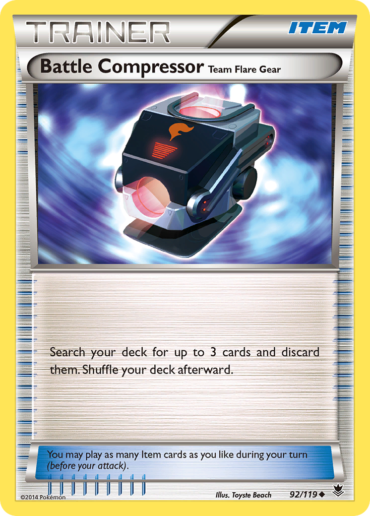 Battle Compressor Team Flare Gear 092/124 Uncommon