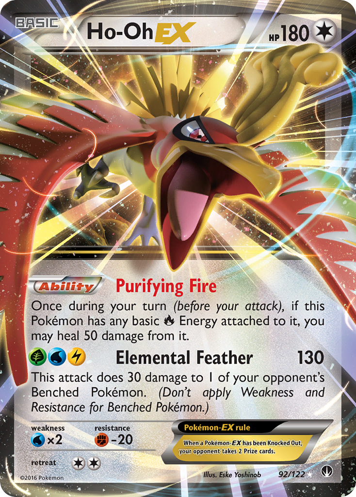 Ho-Oh-EX 092/126 Rare Holo EX