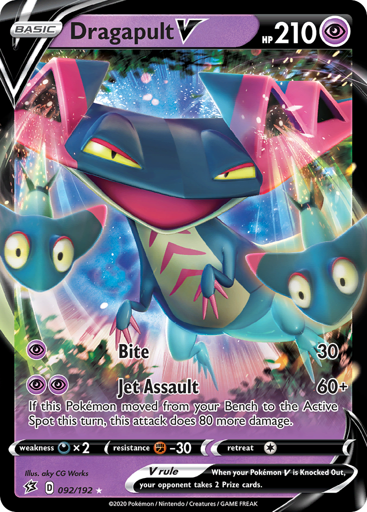 Dragapult V 092/209 Rare Holo V