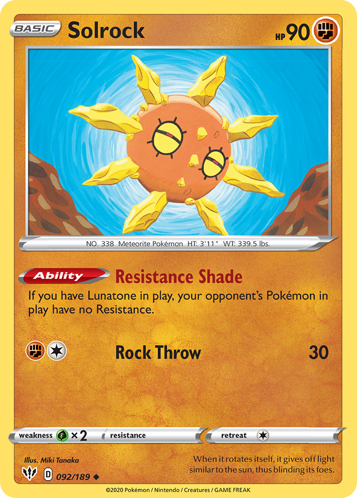 Solrock 092/201 Uncommon