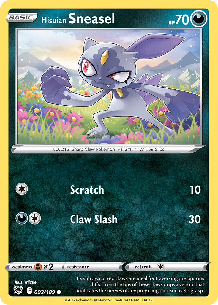 Hisuian Sneasel 092/216 Common