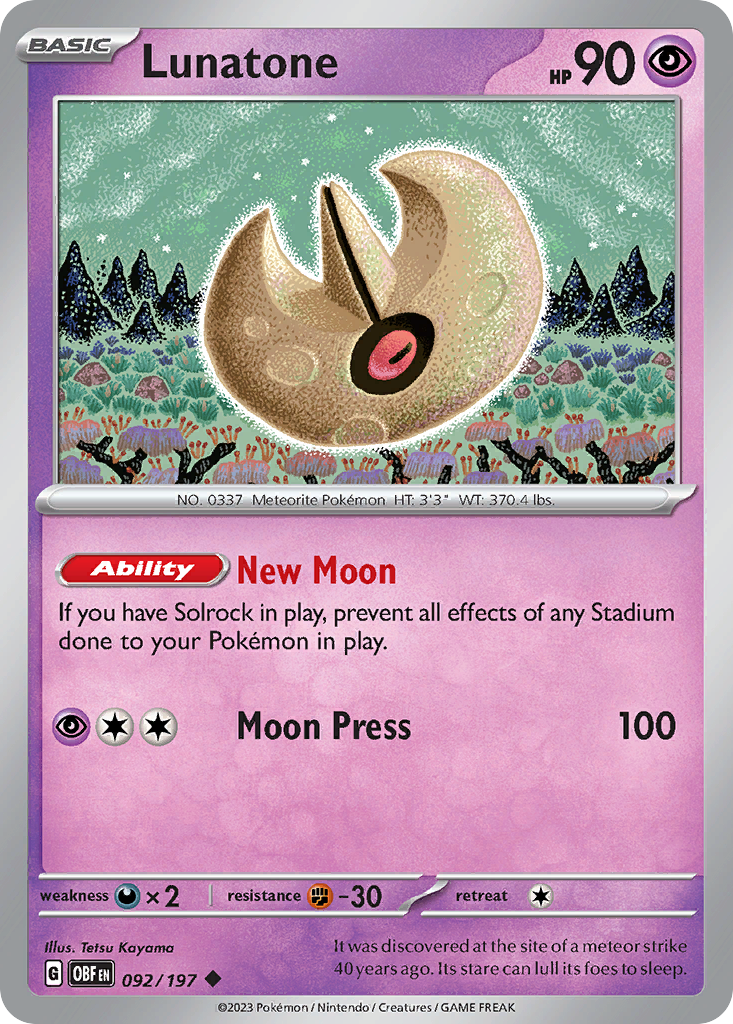 Lunatone 092/230 Uncommon