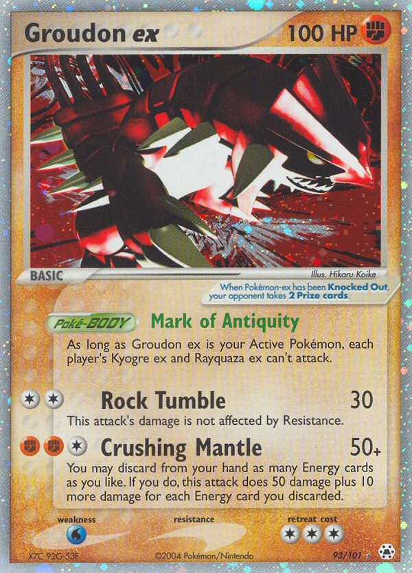 Groudon ex 093/102 Rare Holo EX