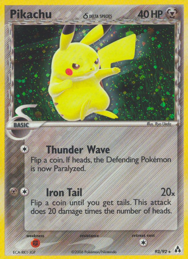 Pikachu δ 093/93 Rare Secret