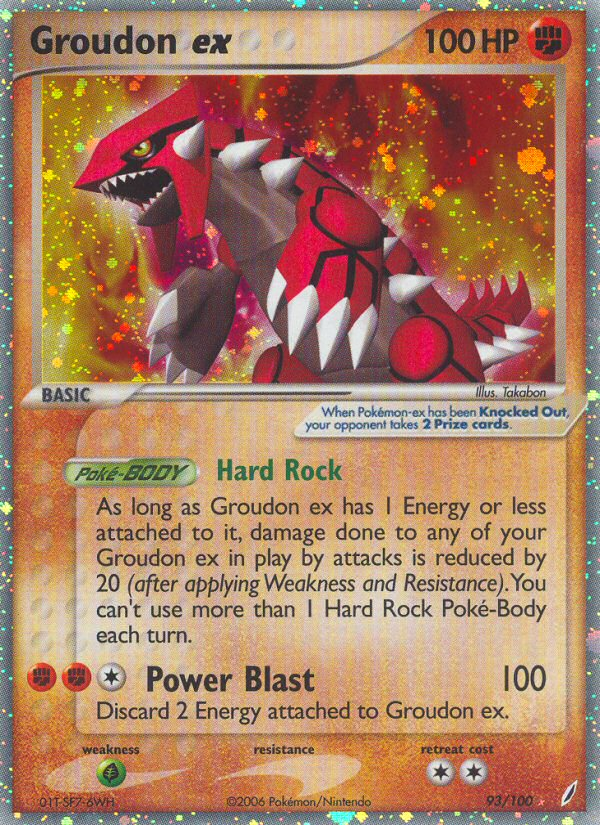 Groudon ex 093/100 Rare Holo EX
