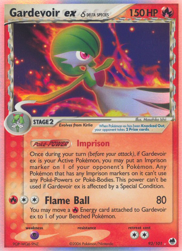 Gardevoir ex δ 093/101 Rare Holo EX