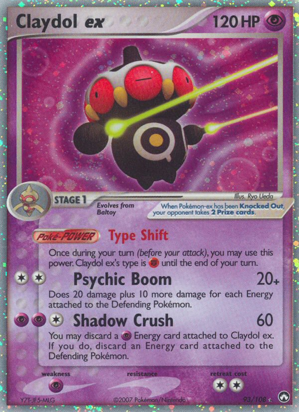 Claydol ex 093/108 Rare Holo EX