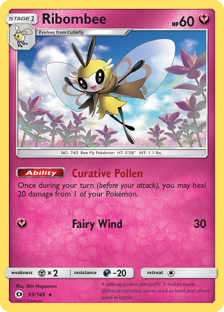 Ribombee 093/173 Rare Holo