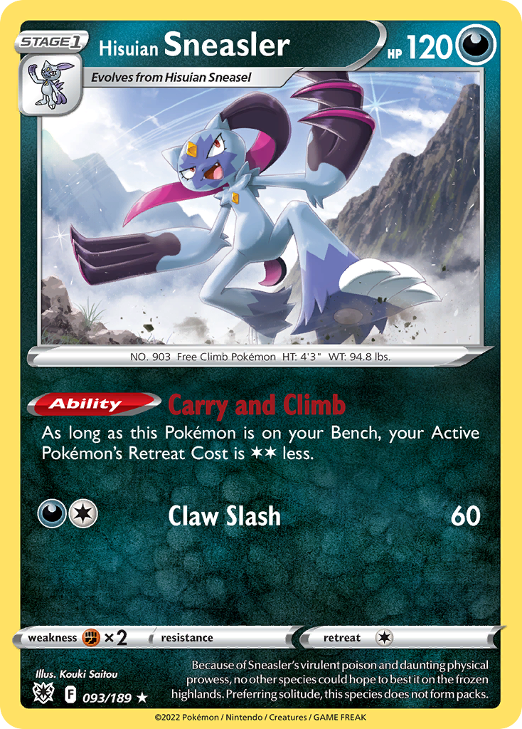 Hisuian Sneasler 093/216 Rare Holo