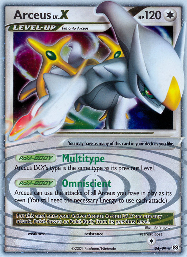 Arceus LV.X 094/111 Rare Holo LV.X