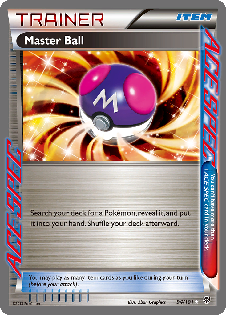 Master Ball 094/105 Rare ACE