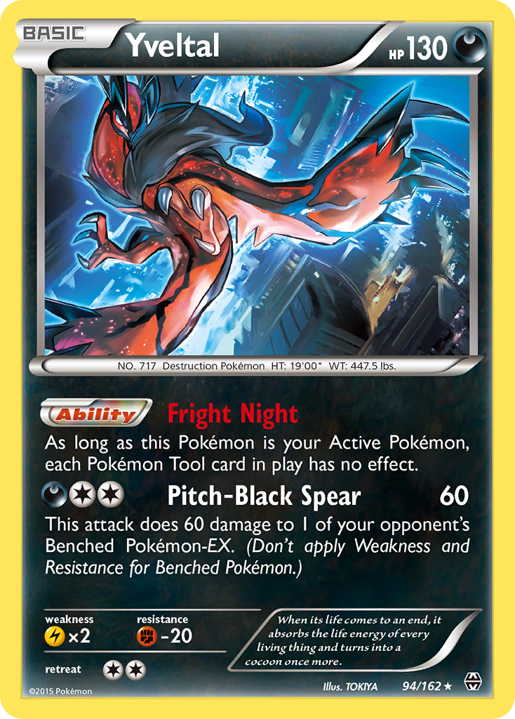 Yveltal 094/165 Rare Holo