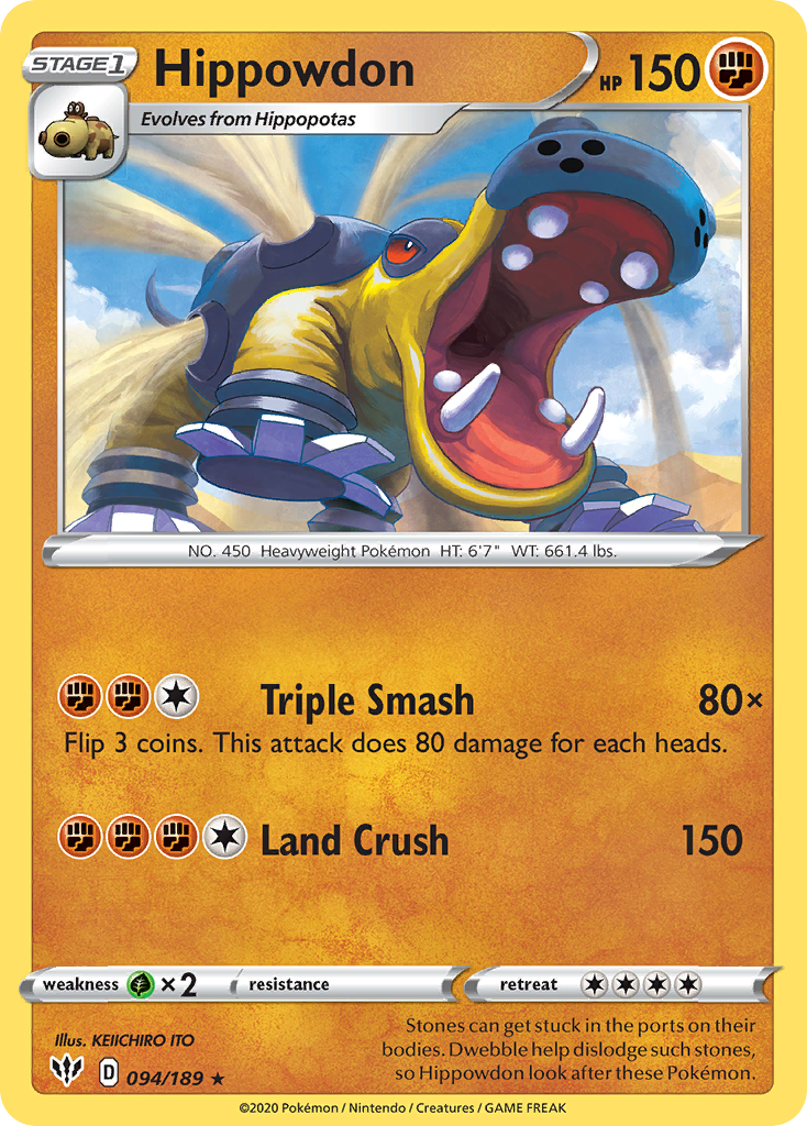 Hippowdon 094/201 Rare