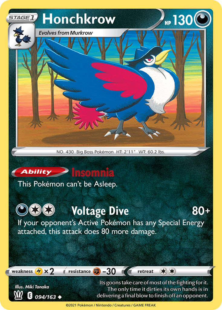 Honchkrow 094/183 Uncommon